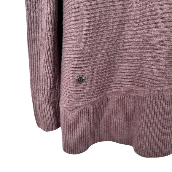 Lululemon Sundown Sweater Wrap Soft Sand Hooded Cardigan - Picture 5 of 8